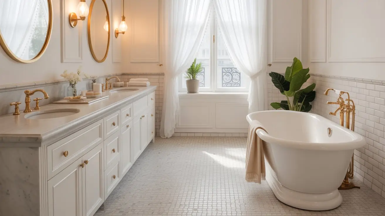 penny tile bathroom floor