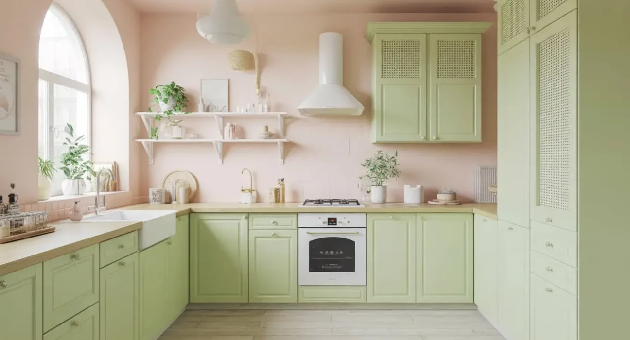 Green and White Kitchen Ideas
