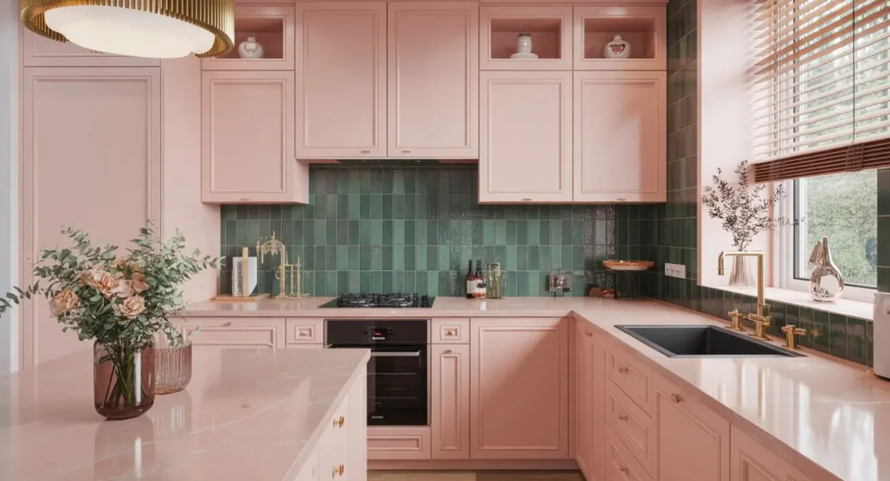 Pink and Green Kitchen Ideas