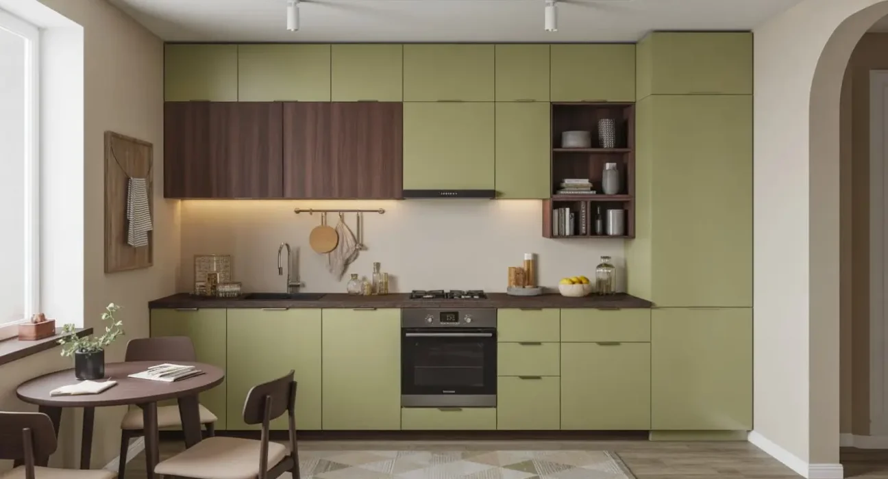 Green and Brown Kitchen Ideas