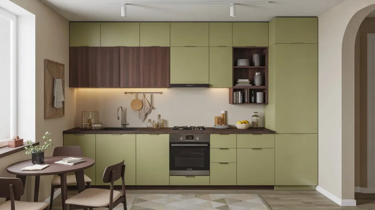 Green and Brown Kitchen Ideas