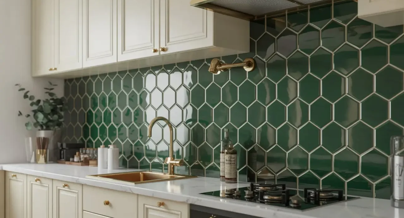 Green Backsplash Kitchen Ideas
