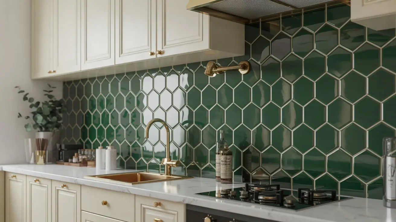 Green Backsplash Kitchen Ideas