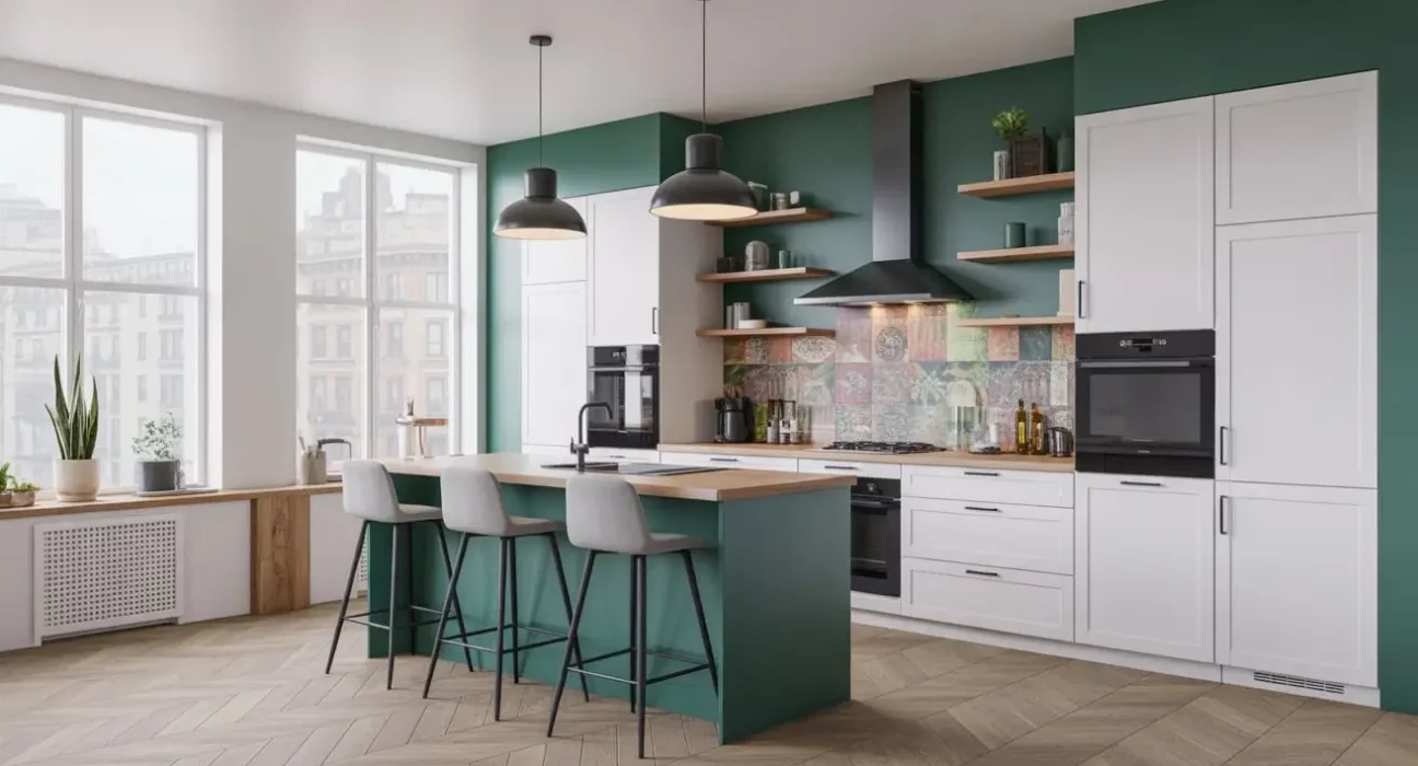 Green Kitchen Walls Ideas