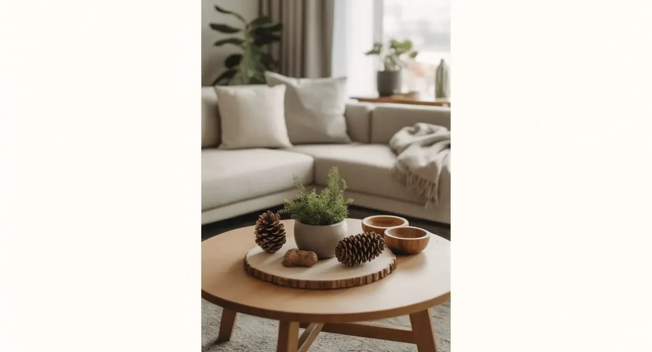 Circle Coffee Table Decor Ideas
