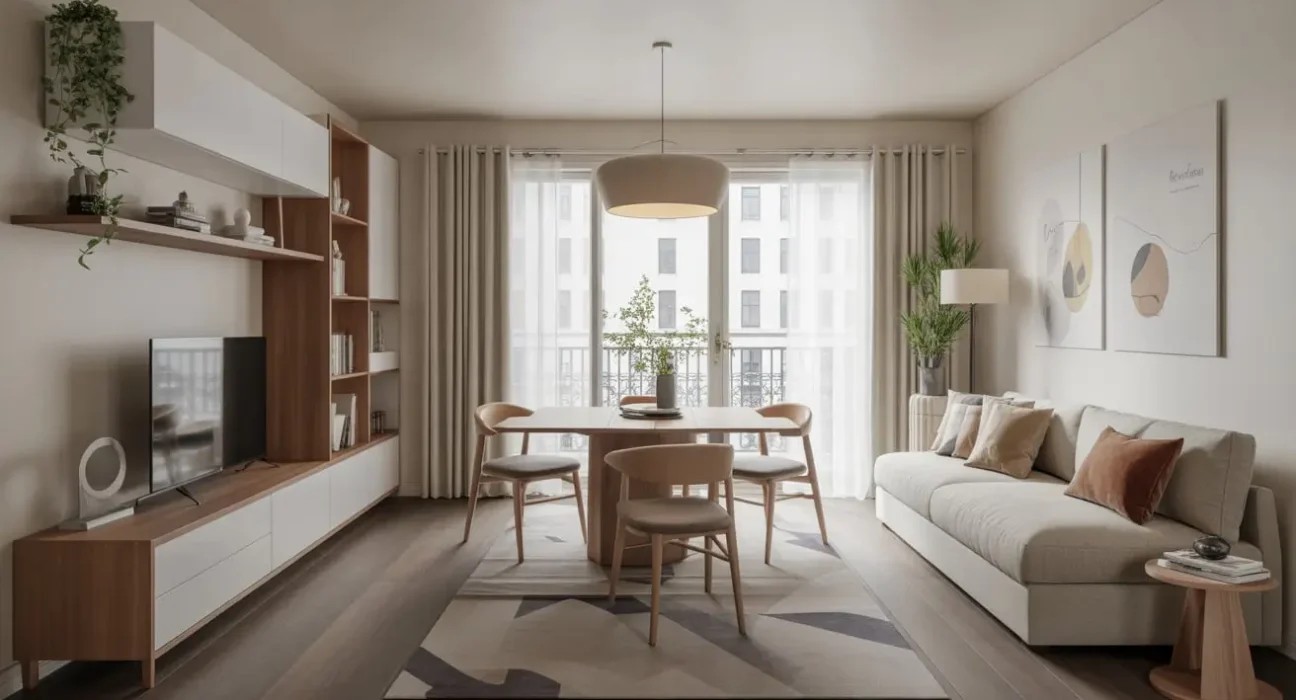 Open Concept Living and Dining Room