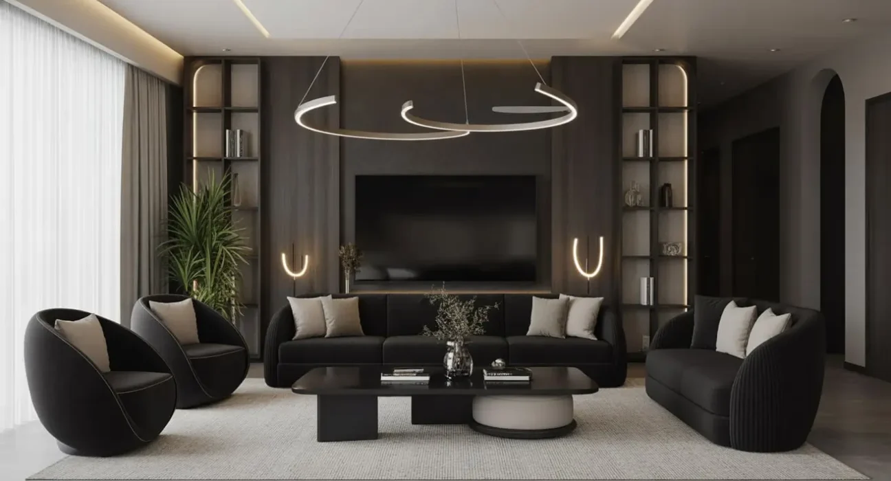 Black Living Room Decor Ideas