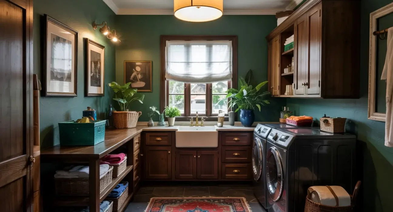 Moody Laundry Room Ideas