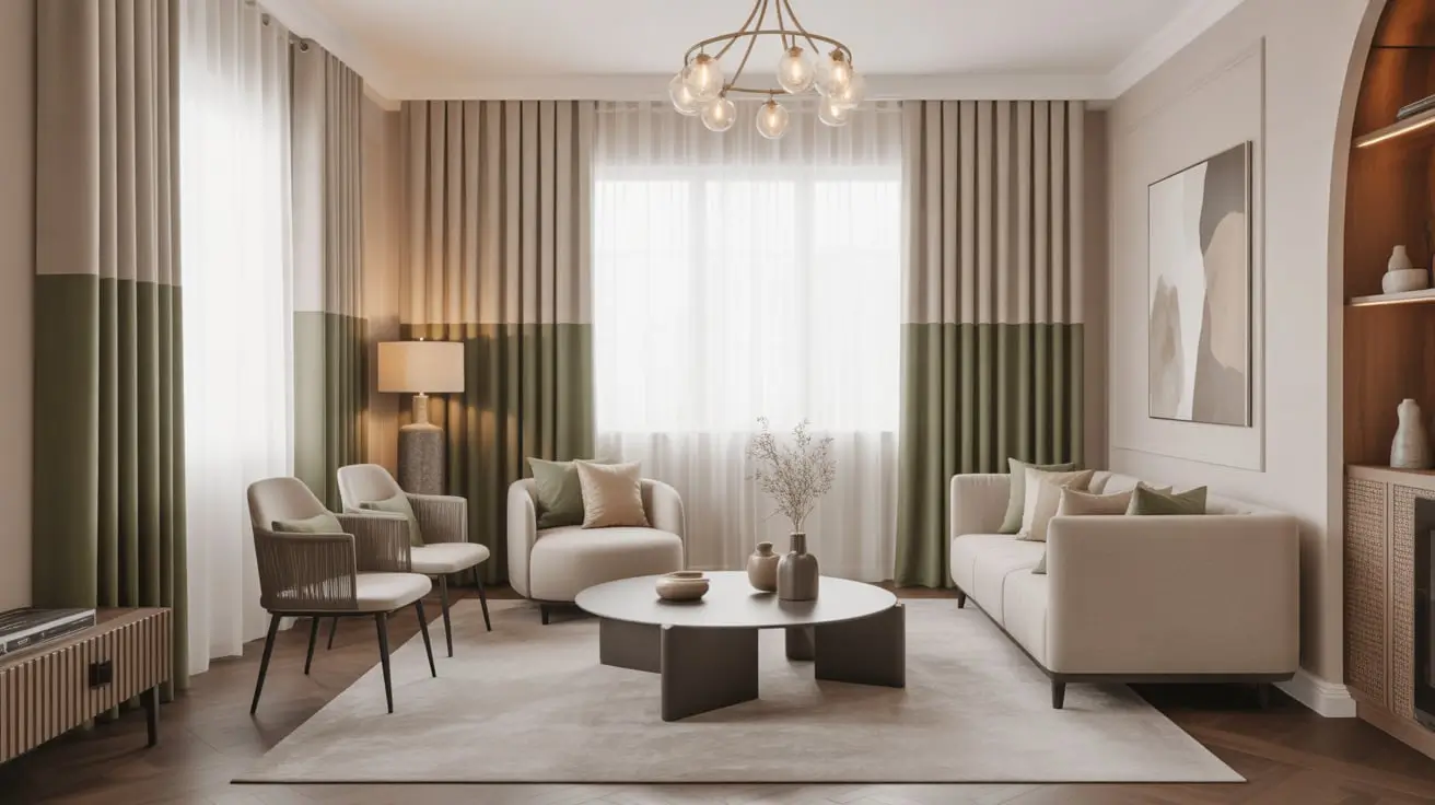 Green Curtains Living Room Ideas