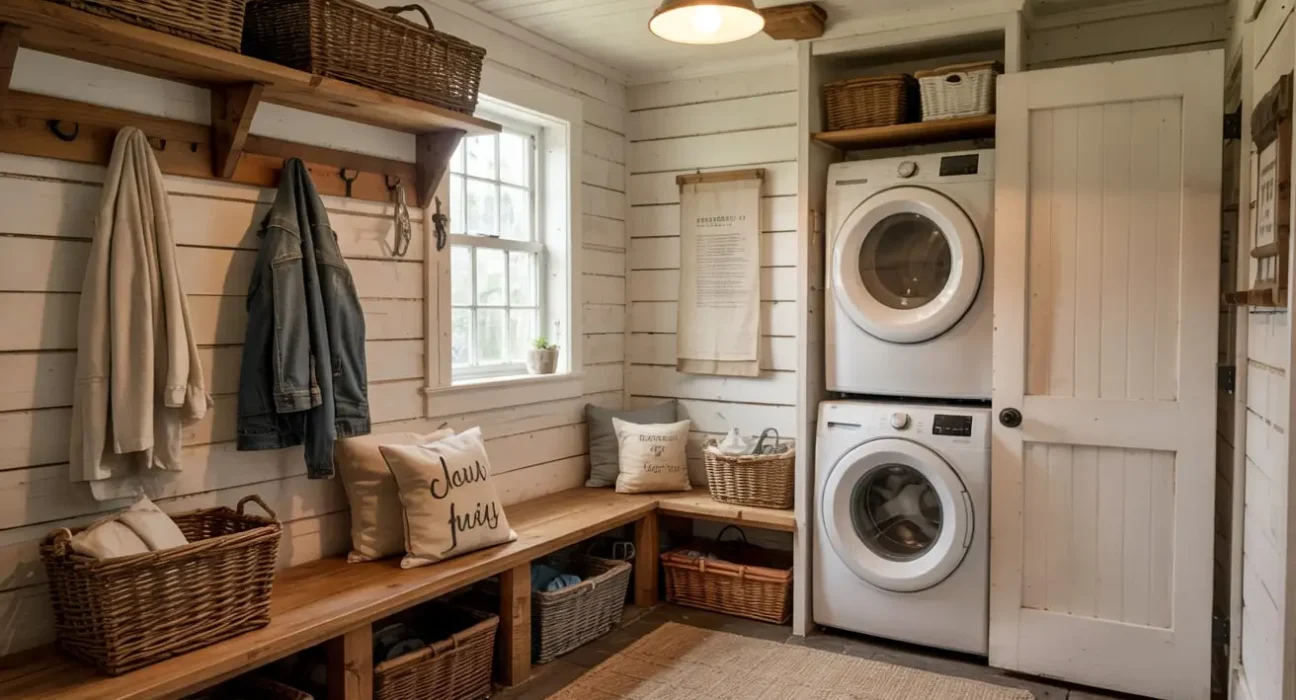 Mud Room and Laundry Room Combo Ideas