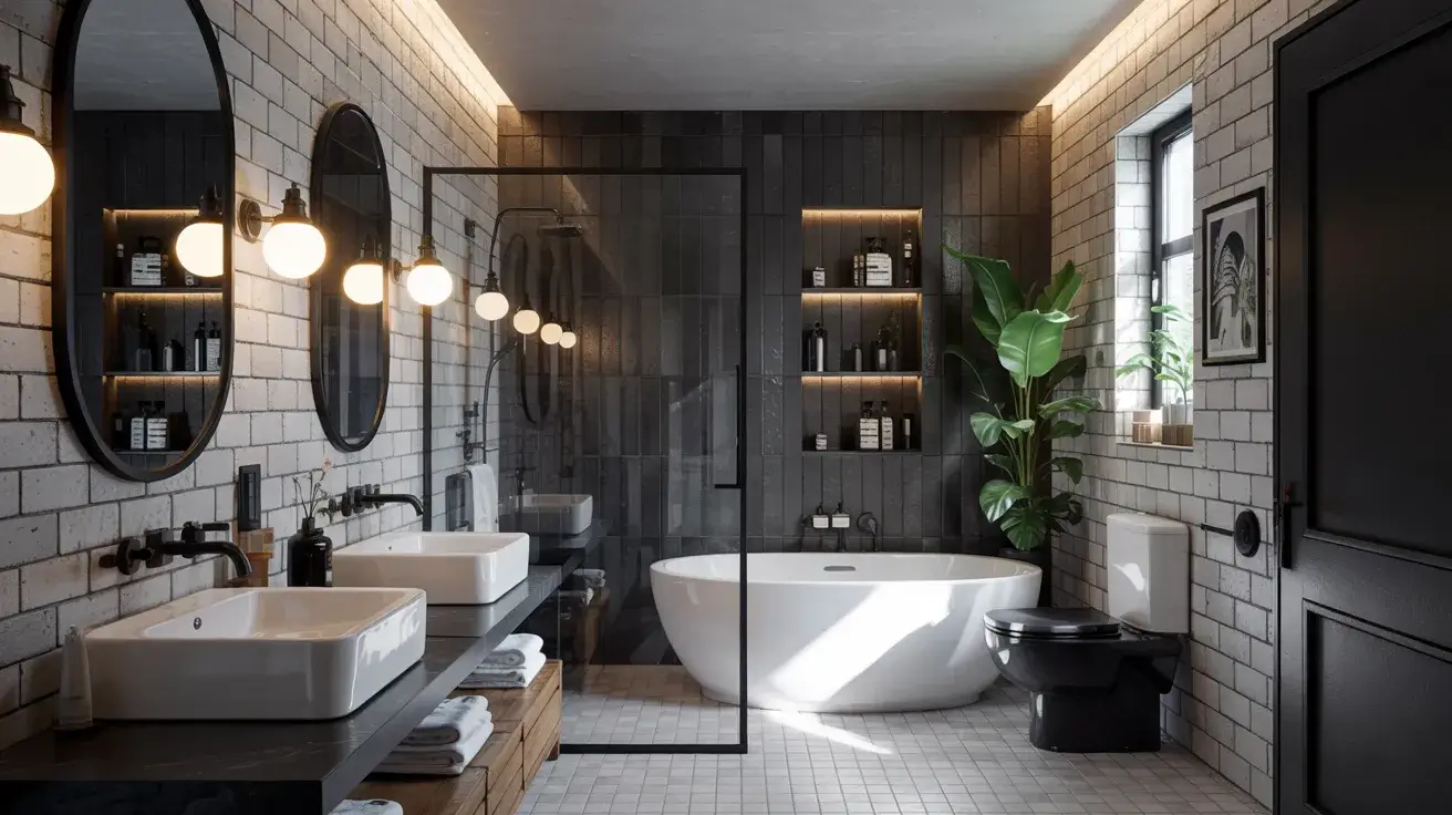 Black Tile Bathroom Ideas