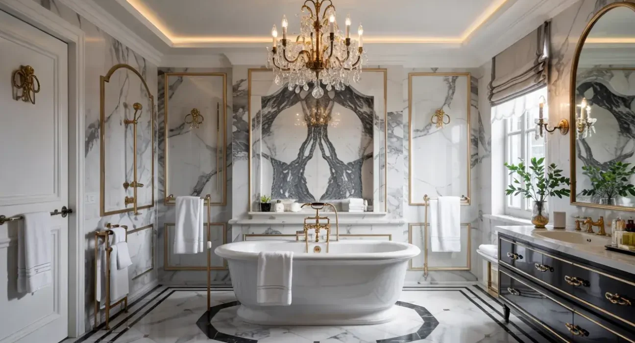 Black and White Bathroom Tile