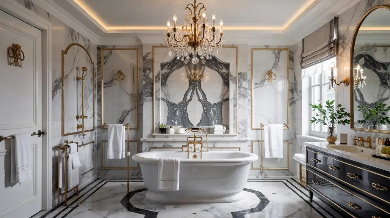 Black and White Bathroom Tile