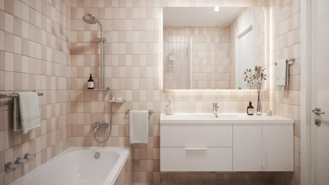 Pink Tile Bathroom Ideas