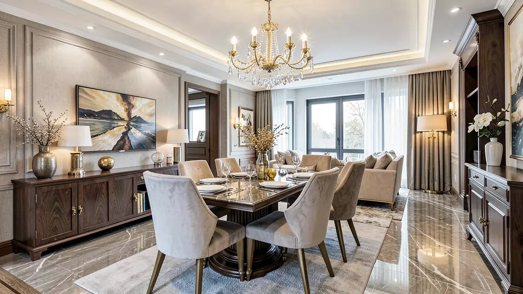 open Concept Living and Dining Room