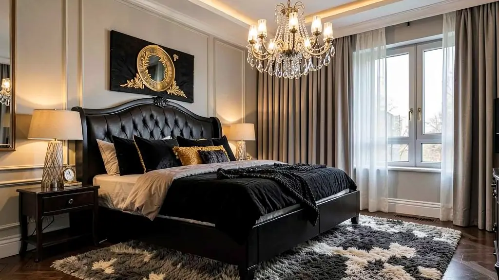 Black Bed Frame Bedroom